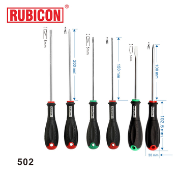 Κατσαβίδι Robin Hood RUBICON με σταυρωτή κεφαλή, μαγνητικό, από χρωμιο-βανadi χάλυβα (σταυρωτή κεφαλή • μαγνητικό • CR-V)