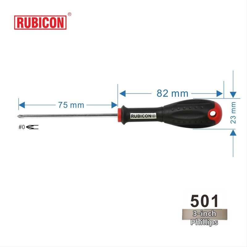Šroubovák Robin Hood RUBICON s krížovou hlavou, chróm-vanádium oceľ, magnetický (krížová hlava • magnetický • CR-V)
