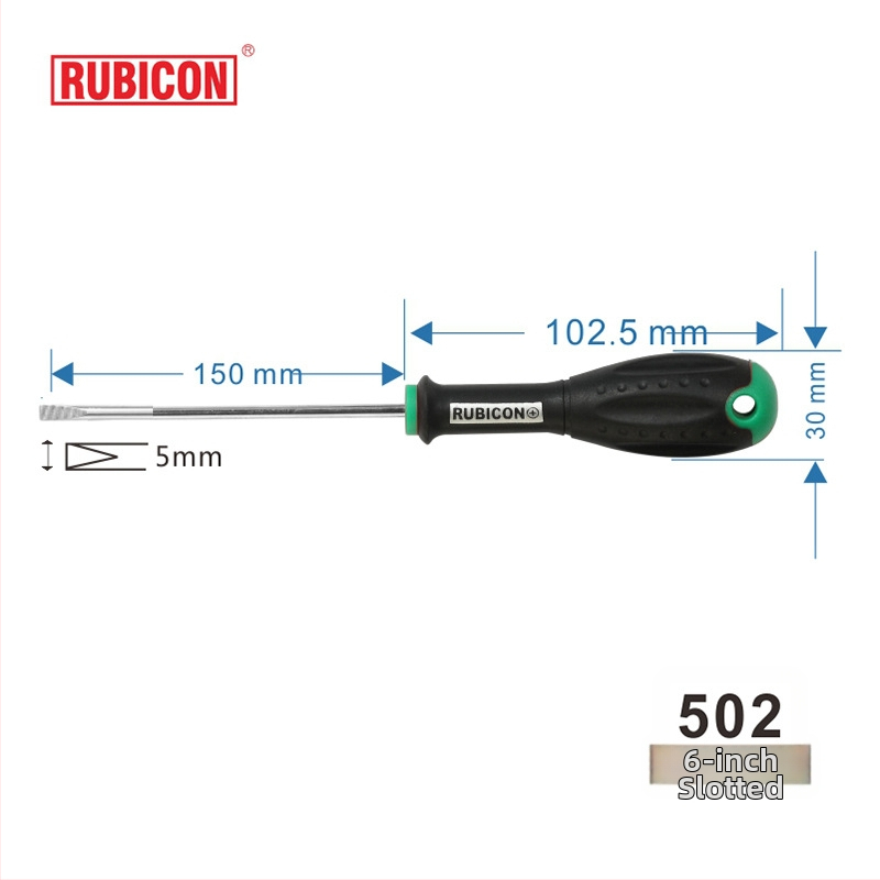 Šroubovák Robin Hood RUBICON s krížovou hlavou, chróm-vanádium oceľ, magnetický (krížová hlava • magnetický • CR-V)