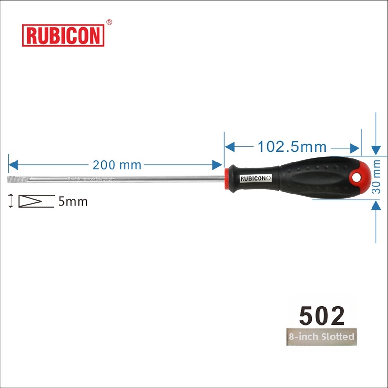 Šroubovák Robin Hood RUBICON s krížovou hlavou, chróm-vanádium oceľ, magnetický (krížová hlava • magnetický • CR-V)