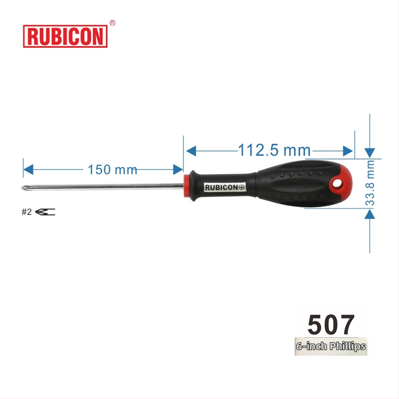 Šroubovák Robin Hood RUBICON s krížovou hlavou, chróm-vanádium oceľ, magnetický (krížová hlava • magnetický • CR-V)
