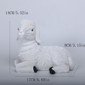 Γλυπτό κατσίκας για εξωτερικό κήπο (Μάρκα: Zhuo Hua; Υλικό: Φυσική ρητίνη; Στυλ: ποιμενικό; Διαδικασία: γλυπτική)