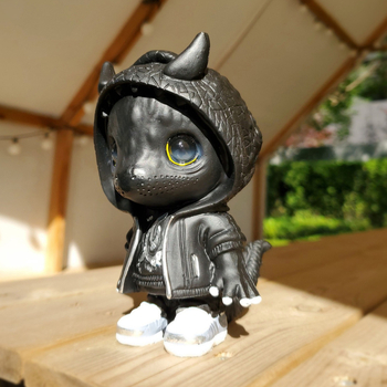 Mutang Ρητίνη Διακοσμητικό Δράκος-Ελφ – Καρτούν Φιγούρα Δράκου, Χριστουγεννιάτικη Διακόσμηση Κήπου