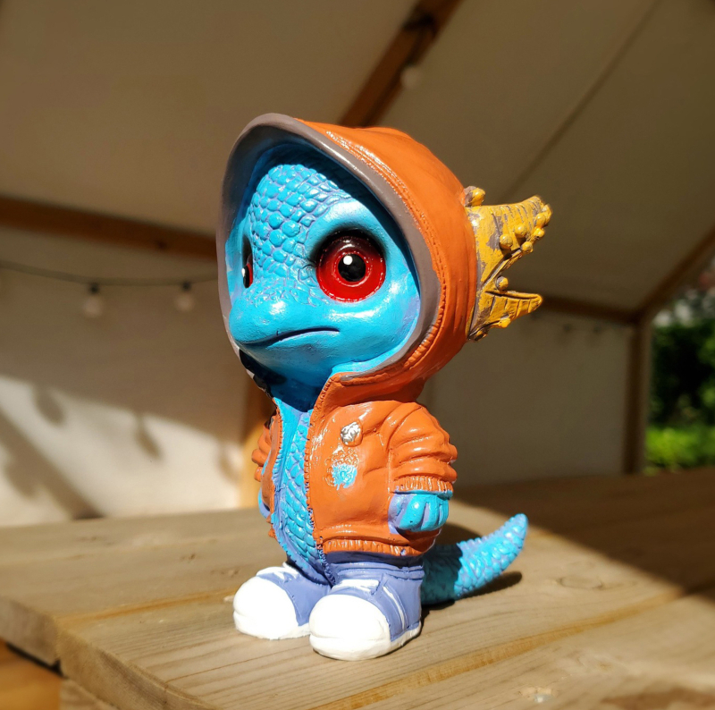 Mutang Ρητίνη Διακοσμητικό Δράκος-Ελφ – Καρτούν Φιγούρα Δράκου, Χριστουγεννιάτικη Διακόσμηση Κήπου