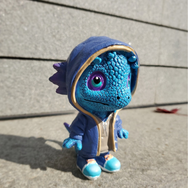 Mutang Ρητίνη Διακοσμητικό Δράκος-Ελφ – Καρτούν Φιγούρα Δράκου, Χριστουγεννιάτικη Διακόσμηση Κήπου