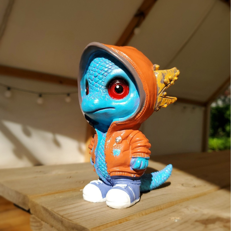 Mutang Ρητίνη Διακοσμητικό Δράκος-Ελφ – Καρτούν Φιγούρα Δράκου, Χριστουγεννιάτικη Διακόσμηση Κήπου