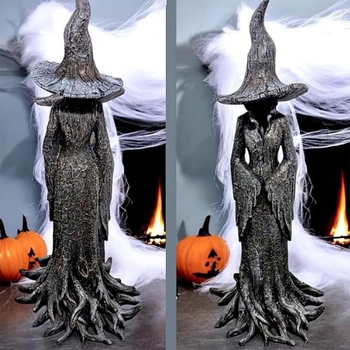 Halloween smoljena figura vještice za vanjski vrt i balkon – dekor od smole | Materijal: Smola | Kategorija: Smola ručni radovi | Praznik: Halloween | Poklon: Praznički dar