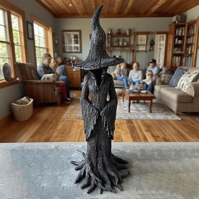 Halloween smoljena figura vještice za vanjski vrt i balkon – dekor od smole | Materijal: Smola | Kategorija: Smola ručni radovi | Praznik: Halloween | Poklon: Praznički dar