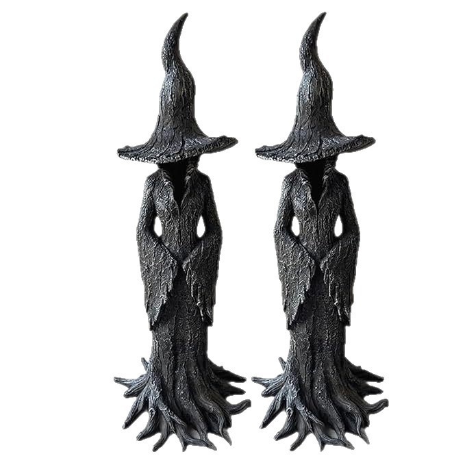 Halloween smoljena figura vještice za vanjski vrt i balkon – dekor od smole | Materijal: Smola | Kategorija: Smola ručni radovi | Praznik: Halloween | Poklon: Praznički dar
