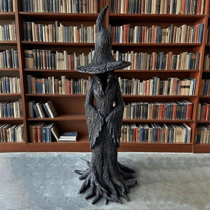 Halloween smoljena figura vještice za vanjski vrt i balkon – dekor od smole | Materijal: Smola | Kategorija: Smola ručni radovi | Praznik: Halloween | Poklon: Praznički dar