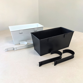 Viseći metalni pravokutni žardinjer, kovanog željeza, s odvojivim visećim spremnikom za vanjske prostore