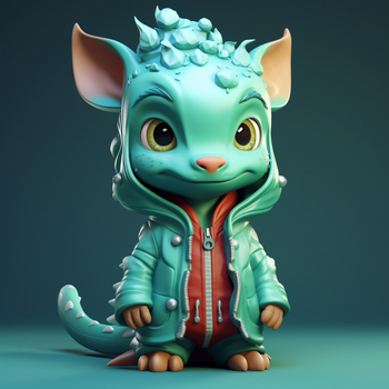 Yu Yu smolasta dinosaura vila stolna figurica dekor za stol i vrt