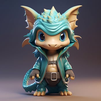 Yu Yu smolasta dinosaura vila stolna figurica dekor za stol i vrt