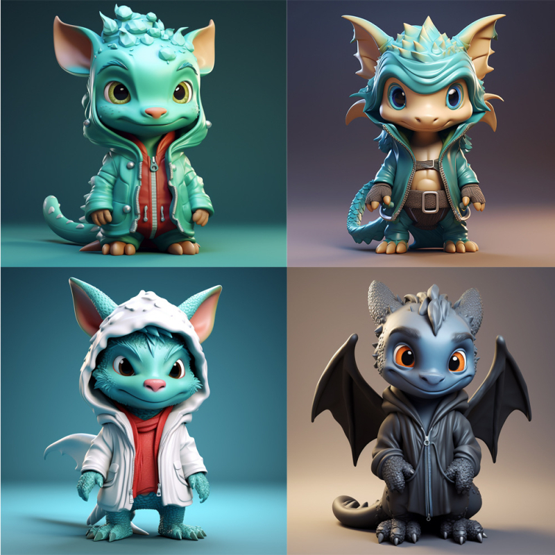 Yu Yu smolasta dinosaura vila stolna figurica dekor za stol i vrt