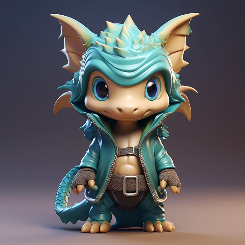 Yu Yu smolasta dinosaura vila stolna figurica dekor za stol i vrt