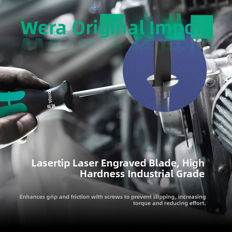 Vera pločasti odvijač 335 serije, industrijske klase, CR-V čeli, oštrica 2-6 mm, PVC držak