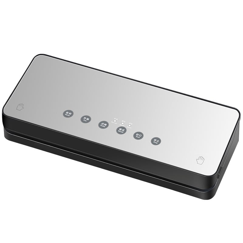 Mașină de vidat pentru ambalare, lățime sigilare 30 cm, 100W, 110-220V, model A1918, carcasă din sticlă securizată + ABS