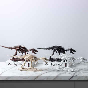 Back Garden skelet dinosaura Tyrannosaurus Rex od smole – dekorativni eksponat za namještaj (ormar za televizor, knjižnica, vinska ormarić)