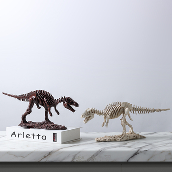 Back Garden skelet dinosaura Tyrannosaurus Rex od smole – dekorativni eksponat za namještaj (ormar za televizor, knjižnica, vinska ormarić)