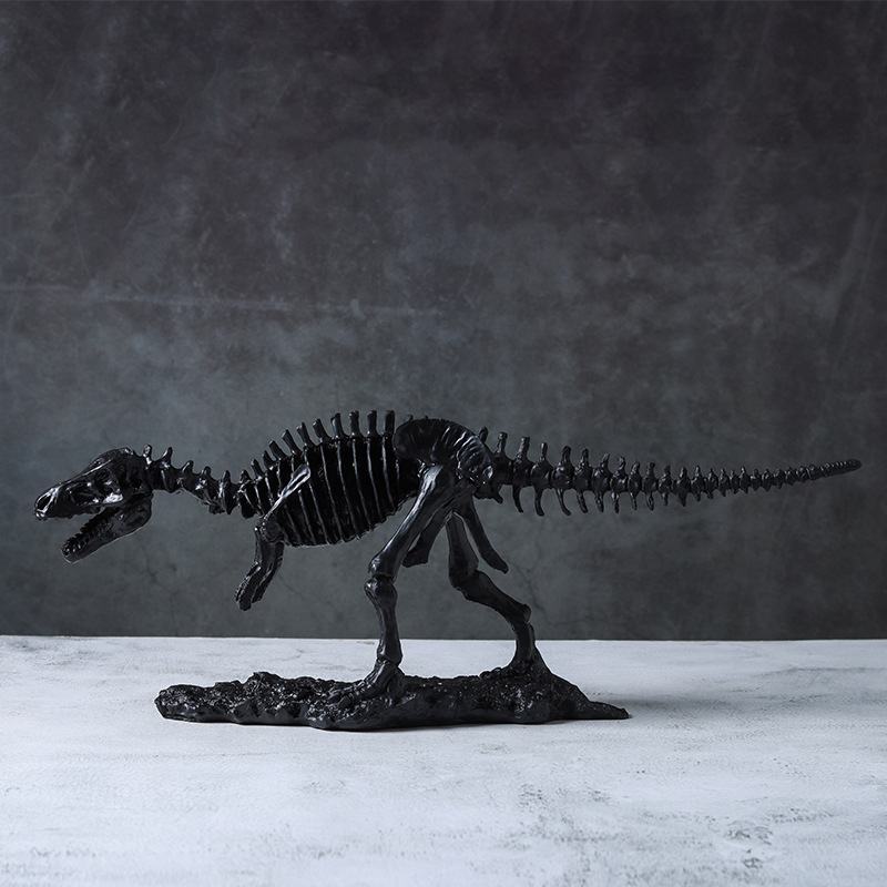 Back Garden skelet dinosaura Tyrannosaurus Rex od smole – dekorativni eksponat za namještaj (ormar za televizor, knjižnica, vinska ormarić)