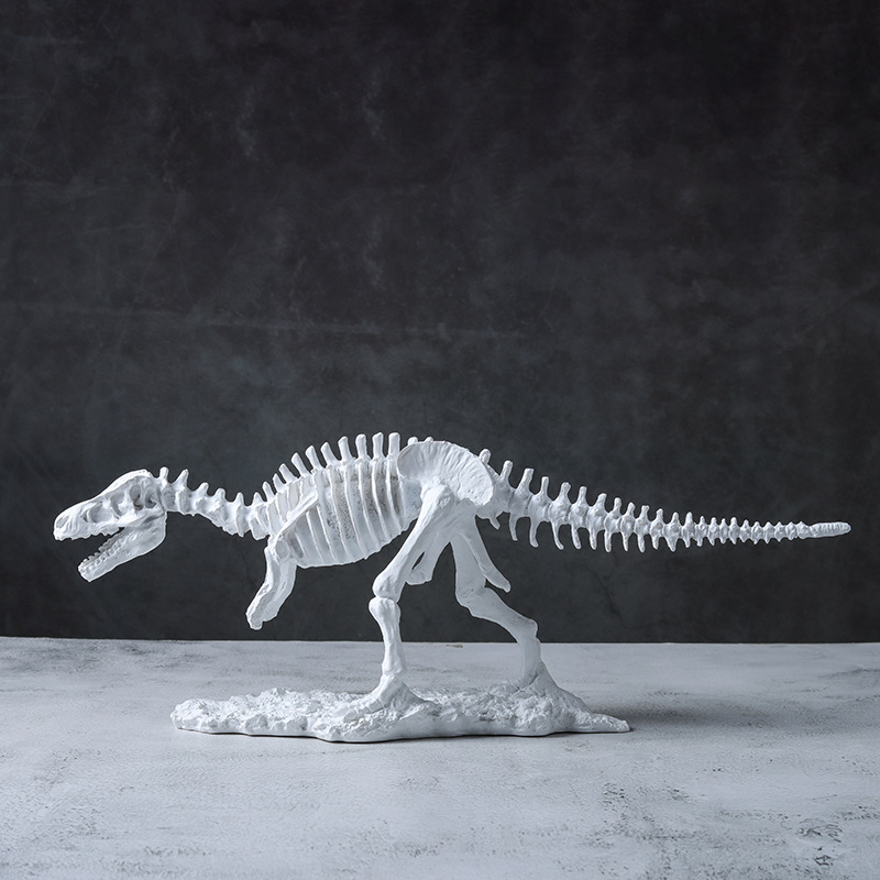 Back Garden skelet dinosaura Tyrannosaurus Rex od smole – dekorativni eksponat za namještaj (ormar za televizor, knjižnica, vinska ormarić)