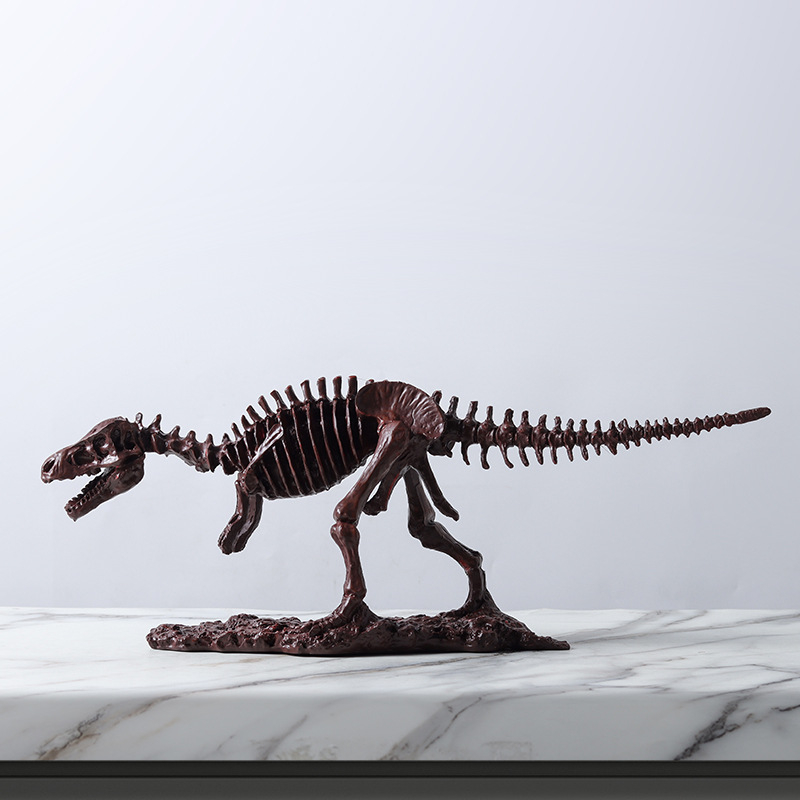 Back Garden skelet dinosaura Tyrannosaurus Rex od smole – dekorativni eksponat za namještaj (ormar za televizor, knjižnica, vinska ormarić)