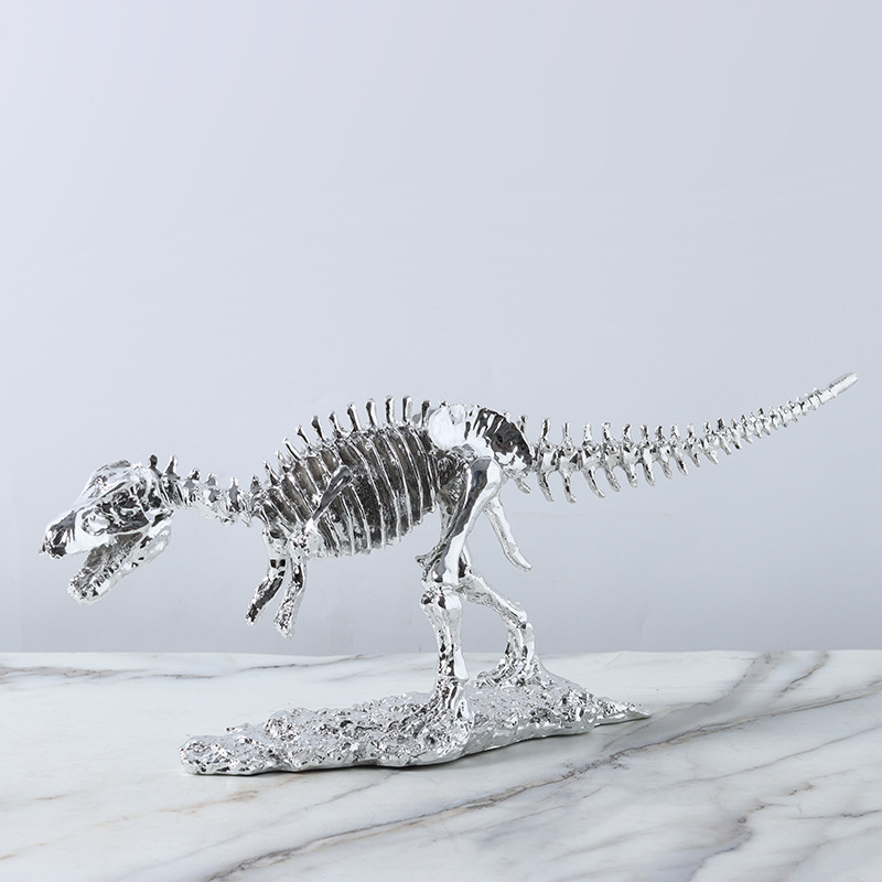 Back Garden skelet dinosaura Tyrannosaurus Rex od smole – dekorativni eksponat za namještaj (ormar za televizor, knjižnica, vinska ormarić)