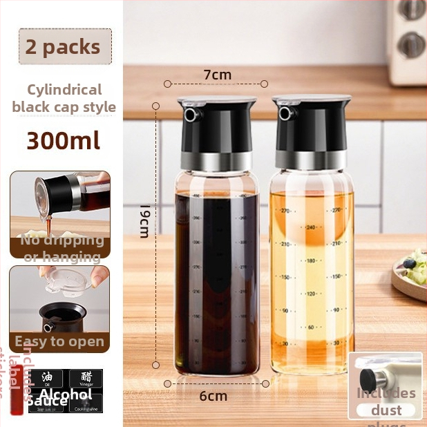 Fľaša na olej s protirozliacim uzáverom – sklenená fľaša na potraviny, značka aileyou, moderný minimalistický štýl