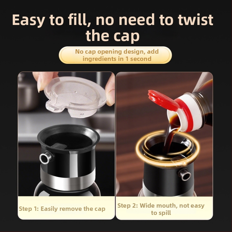 Fľaša na olej s protirozliacim uzáverom – sklenená fľaša na potraviny, značka aileyou, moderný minimalistický štýl