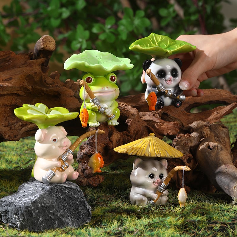 Panda za akvarij – smola, kineski stil pejzažni ukras