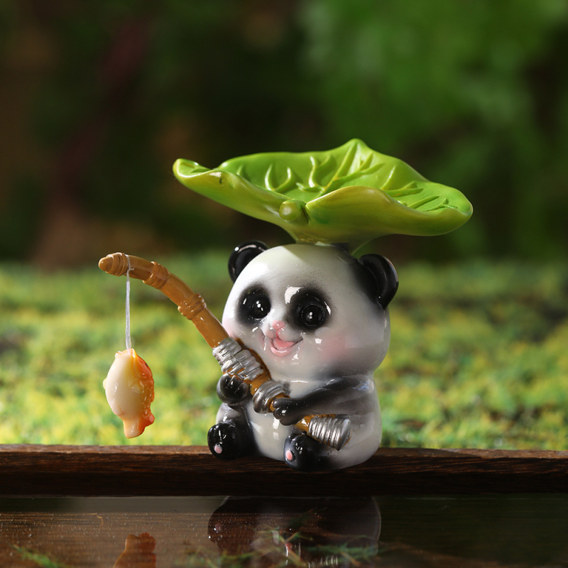 Panda za akvarij – smola, kineski stil pejzažni ukras
