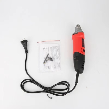 6 mm-es tokmányú, nagy fordulatszámú elektromos csiszoló gép, 220V, 1,6 m kábellel, alkalmas csiszolásra, polírozásra és fúrásra