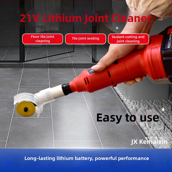 Li-ion akkumulátoros fugatisztító eszköz öt sebességfokozatú vezérléssel, 21V, vezeték nélküli, súlya 2,8 kg, fuga k tisztítására, gravírozásra, marásra és polírozásra, valamint formák javítására