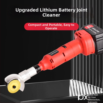 Li-ion akkumulátoros fugatisztító eszköz öt sebességfokozatú vezérléssel, 21V, vezeték nélküli, súlya 2,8 kg, fuga k tisztítására, gravírozásra, marásra és polírozásra, valamint formák javítására
