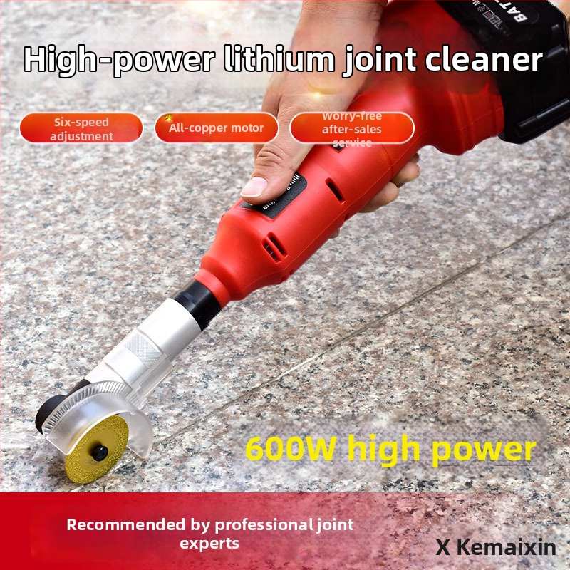 Li-ion akkumulátoros fugatisztító eszköz öt sebességfokozatú vezérléssel, 21V, vezeték nélküli, súlya 2,8 kg, fuga k tisztítására, gravírozásra, marásra és polírozásra, valamint formák javítására