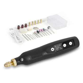 Carpenter Music – Töltéses Mini Elektronikus Maró Gravíró Tollal, 5V Li‑Ion Akkumulátor, Kompatibilis 110–220V‑val, Multifunkciós Fúrókészlet