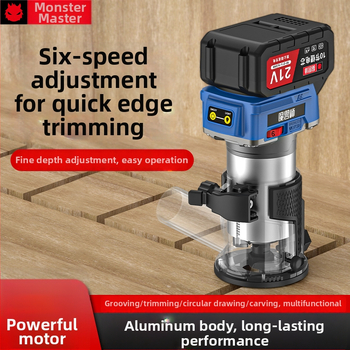 Ασύρματο εργαλείο επεξεργασίας ακμών ξυλουργικής - Warcraft Master, 21V επαναφορτιζόμενη μπαταρία λιθίου, για ξυλουργικές εφαρμογές