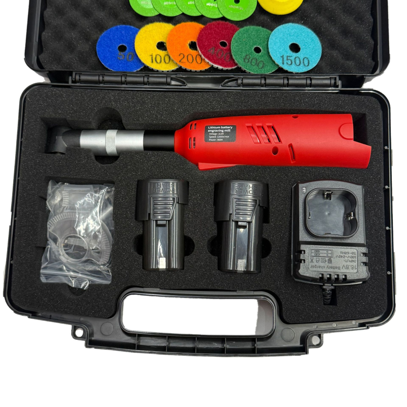 16,8V-os újratölthető Li-ion akkumulátoros gravíró toll gránit- és márvány sírkövekhez — hordozható elektromos kő gravírozó