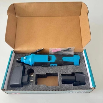 12V-os vezeték nélküli gravírozó fúró Li-ion akkumulátorral