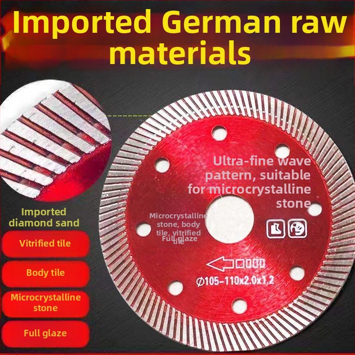 Gyémánt csempevágó korong sarokcsiszolóhoz – ultra vékony száraz vágás, teljes kerámia, fog nélküli