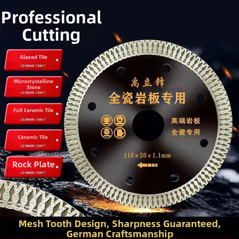 Gyémánt csempevágó korong sarokcsiszolóhoz – ultra vékony száraz vágás, teljes kerámia, fog nélküli