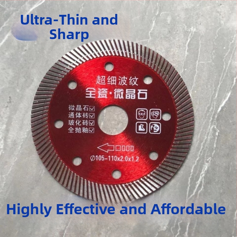 Gyémánt csempevágó korong sarokcsiszolóhoz – ultra vékony száraz vágás, teljes kerámia, fog nélküli