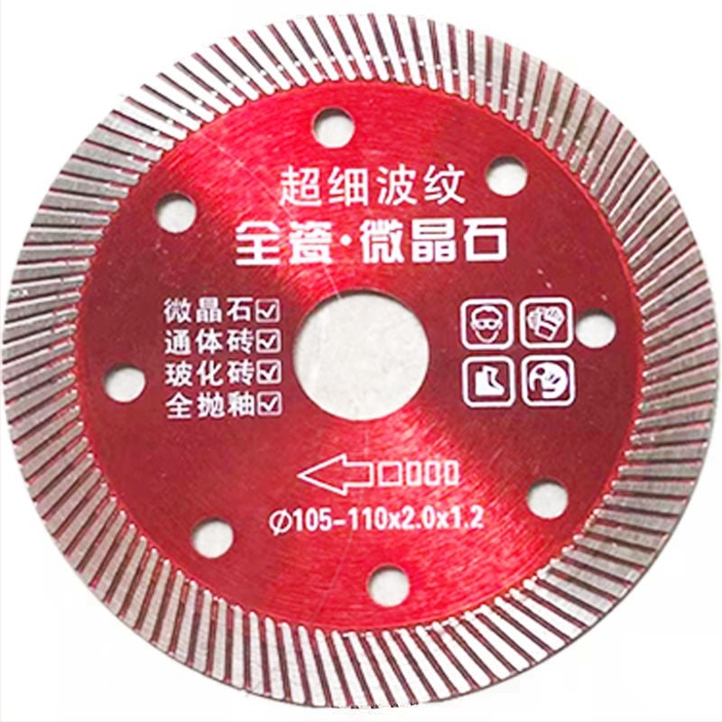 Gyémánt csempevágó korong sarokcsiszolóhoz – ultra vékony száraz vágás, teljes kerámia, fog nélküli