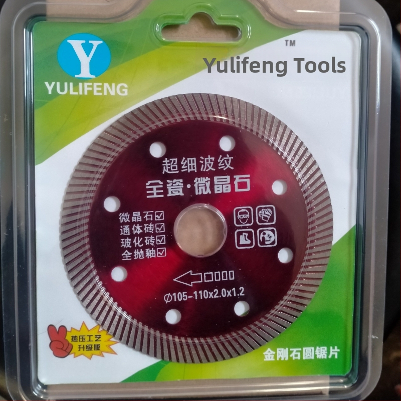 Gyémánt csempevágó korong sarokcsiszolóhoz – ultra vékony száraz vágás, teljes kerámia, fog nélküli