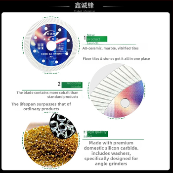 Gyémánt vágókorong kerámia csempéhez — 0,8 mm, szinterezett, szögvágóhoz, Xin Chengfeng
