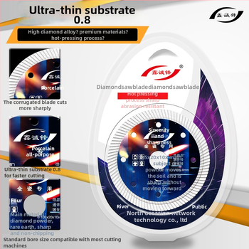 Gyémánt vágókorong kerámia csempéhez — 0,8 mm, szinterezett, szögvágóhoz, Xin Chengfeng