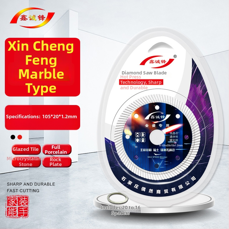 Gyémánt vágókorong kerámia csempéhez — 0,8 mm, szinterezett, szögvágóhoz, Xin Chengfeng