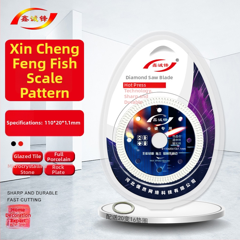 Gyémánt vágókorong kerámia csempéhez — 0,8 mm, szinterezett, szögvágóhoz, Xin Chengfeng