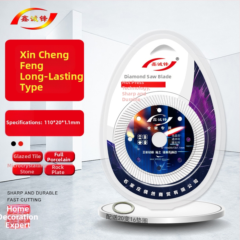 Gyémánt vágókorong kerámia csempéhez — 0,8 mm, szinterezett, szögvágóhoz, Xin Chengfeng
