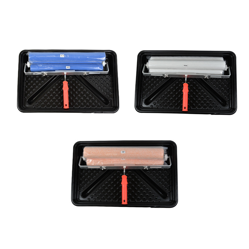 Set valjka za bojanje s plastičnim pladnjem, plastični pladanj za bojanje, 20 inča, 3×18 inčnih valjaka, teleskopski nosač, model T2087